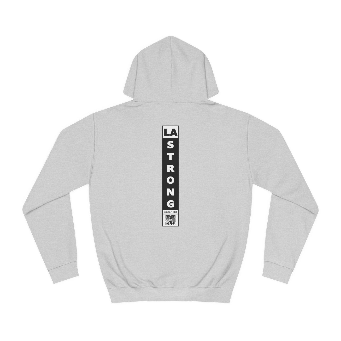 LA Strong Unisex College Hoodie - White Sportswear for Comfort & Style