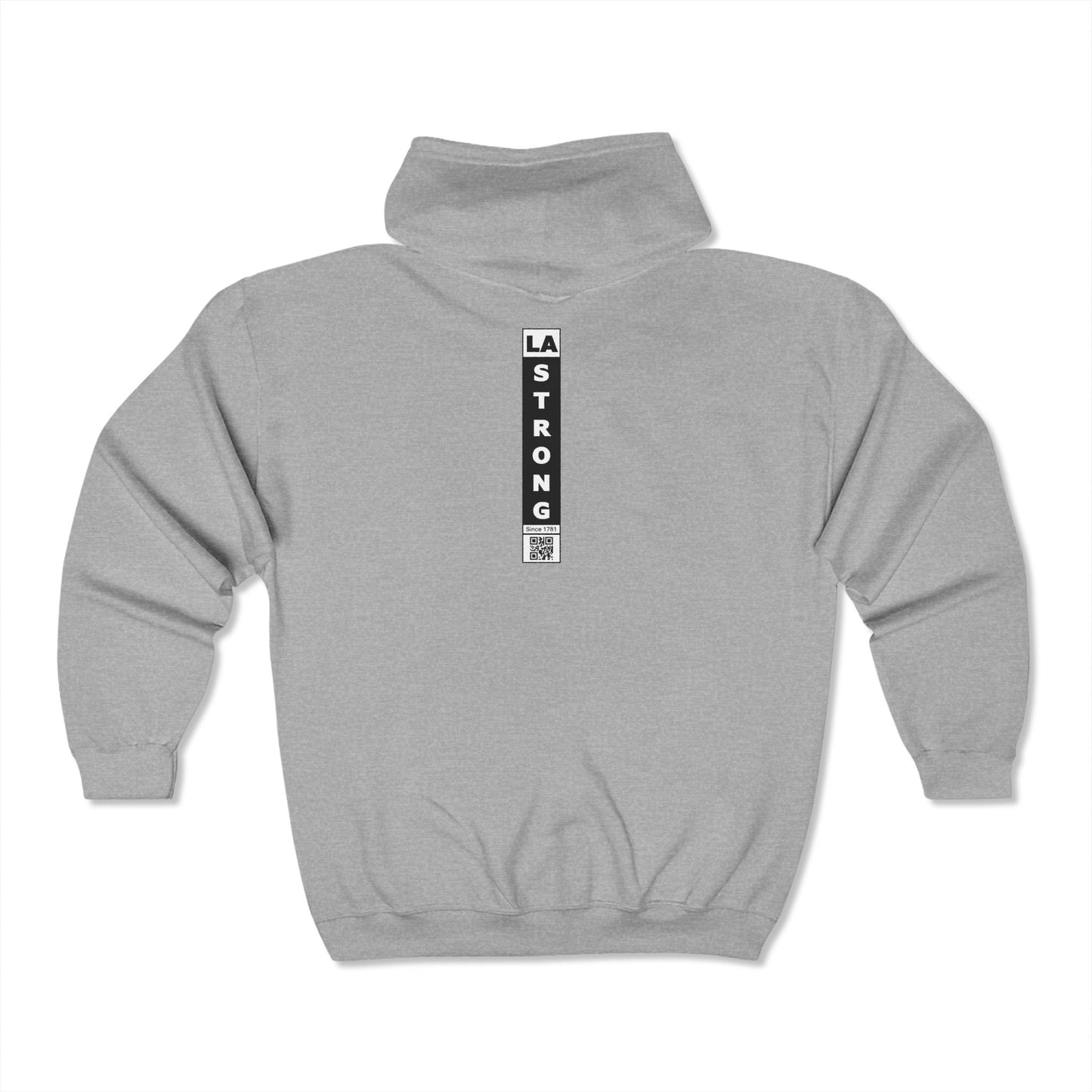 LA Strong Full Zip Hoodie - Comfortable Unisex Sweatshirt for Casual Style