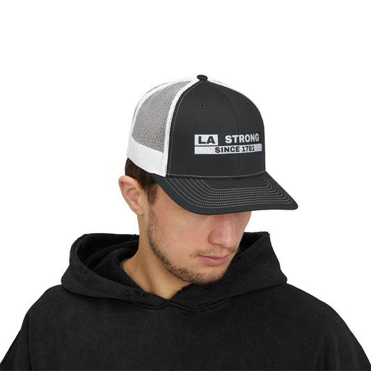 LA Strong Snapback Trucker Cap - Sporty & Casual Vibe