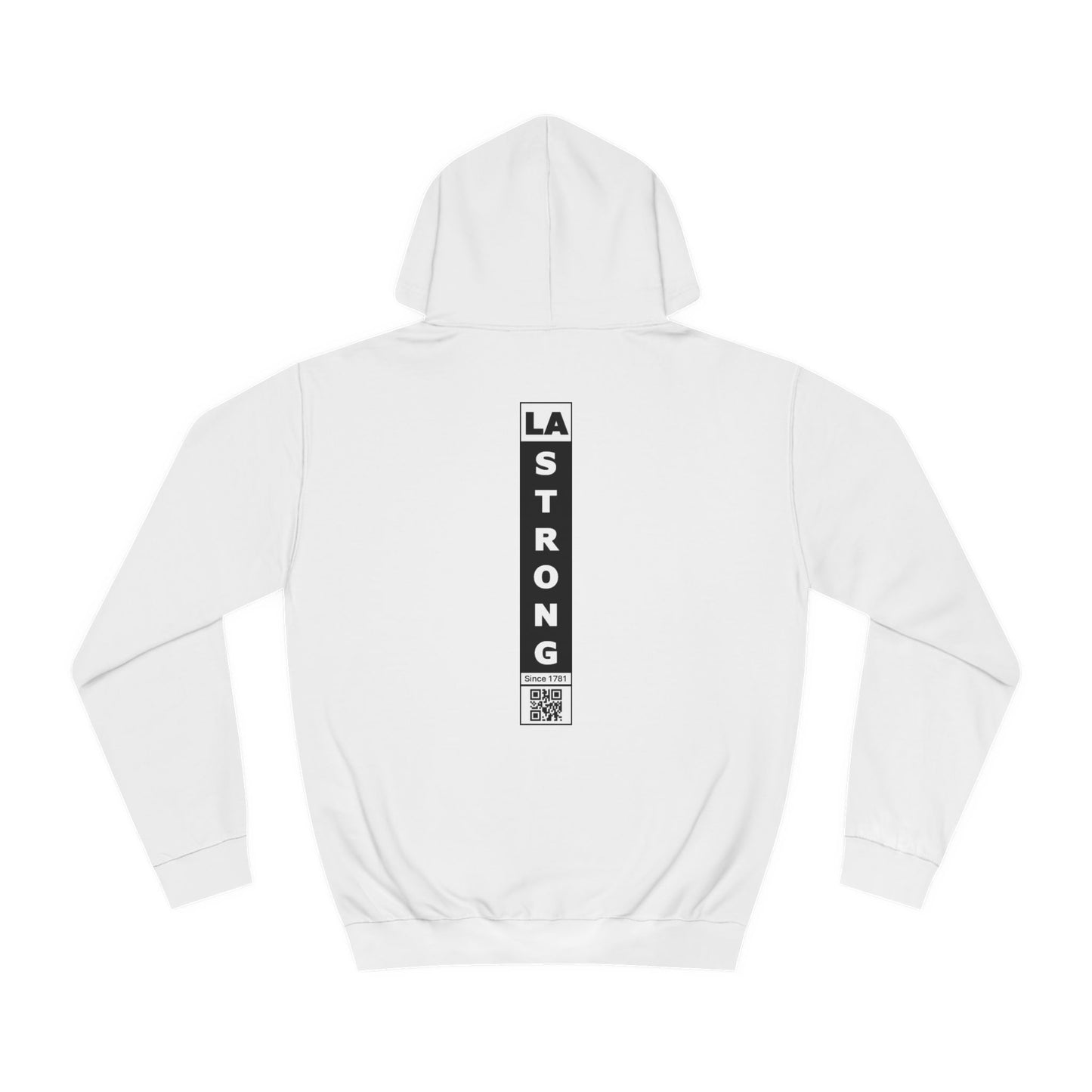 LA Strong Unisex College Hoodie - White Sportswear for Comfort & Style