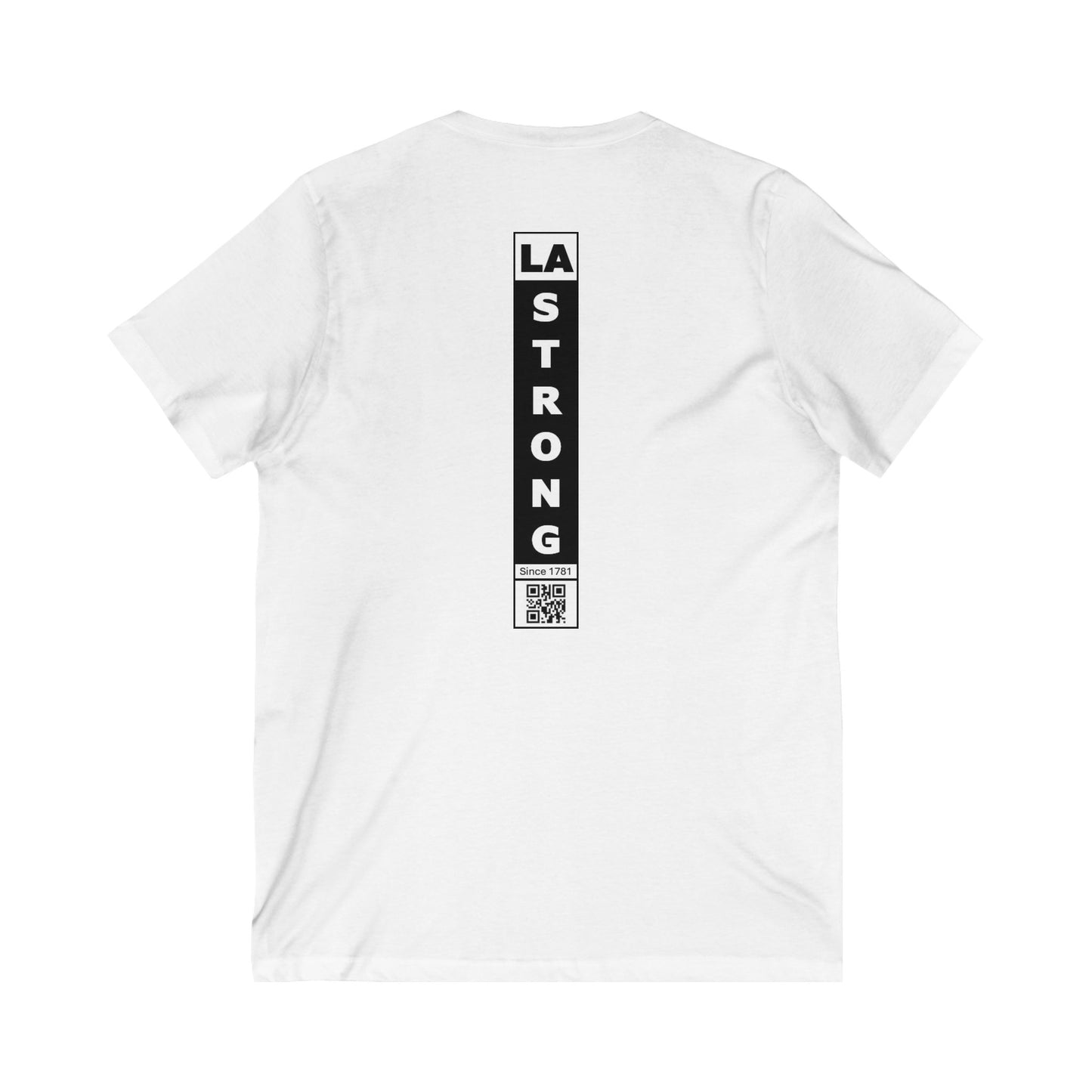 LA Strong V-Neck Tee - Unisex Gray Shirt Celebrating Los Angeles Heritage